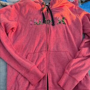 Hurley Red Full-Zip Hoodie